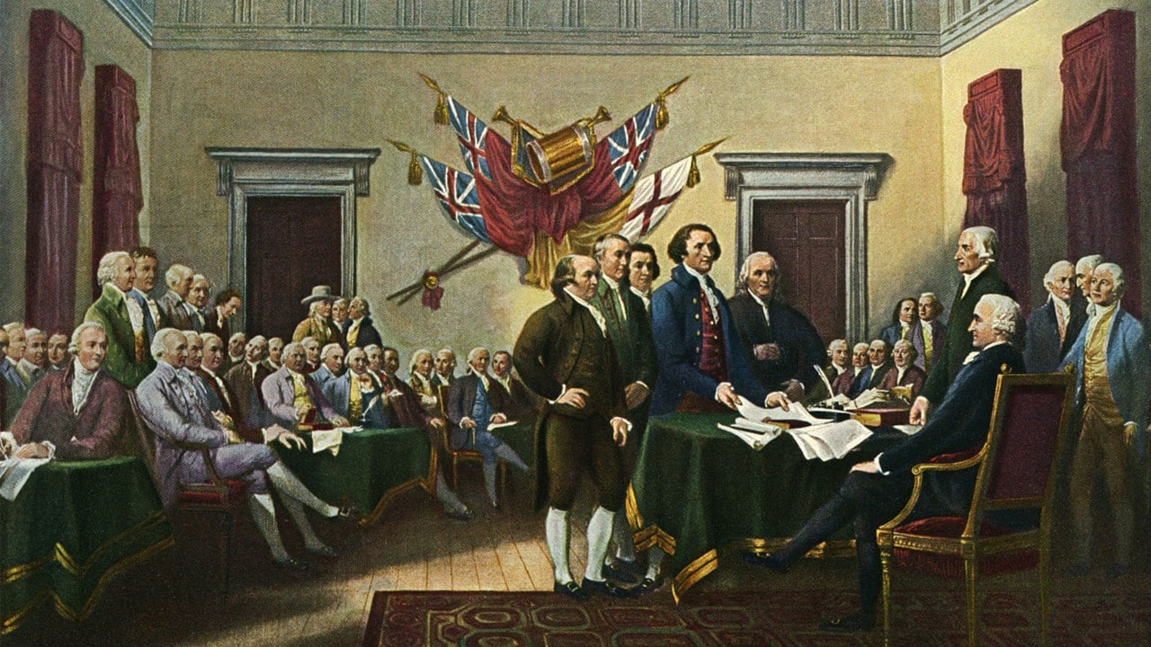 Happy 4th Of July   Signing Of Declaration Of Independence 