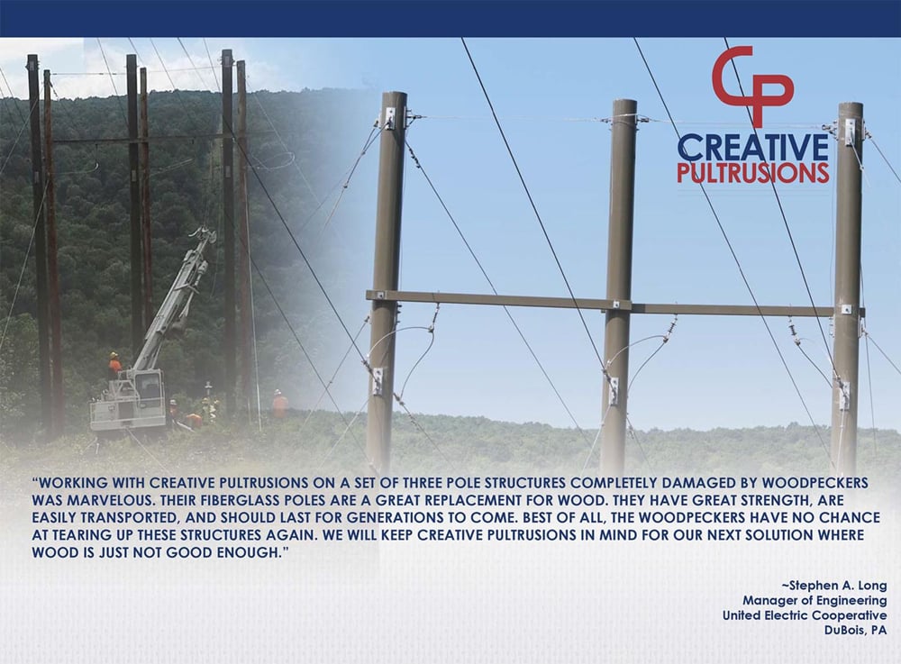 Testimonials | United Electric Cooperative Pultruded Fiberglass Utility ...